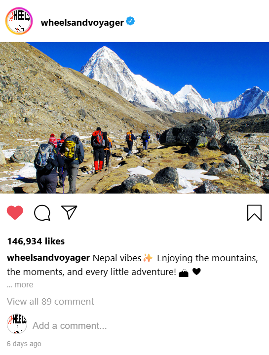 Instagram Post - Kedarnath